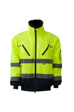 Pilóta Dzseki 4:1 (55%pamut) TOP FALCON FLUO, fluo sárga/sötétkék, 3XL