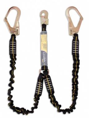 Energiaelnyelő Irudek 398 elasztikus, fekete/sárga, 180cm