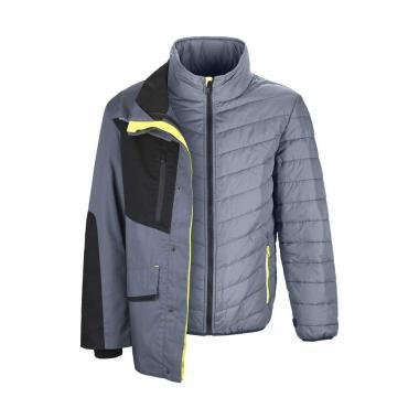 TOP PHOENIX CO2D PRK kabát, black/grey/fluo yellow, XL
